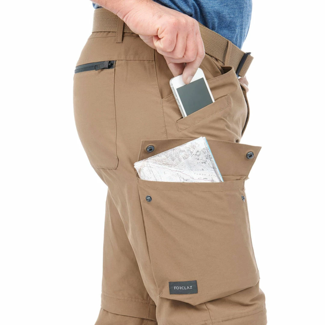 Forclaz Travel 500, Convertible Pants, Men's Hiking Clothing