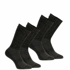 Hiking Clothing Quechua SH500, Mid Ultra-Warm Snow Hiking Socks, 2 Pairs