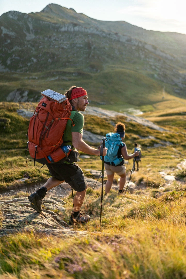 Forclaz Quechua MT100, Durable 2-in-1 Zip-Off Convertible Backpacking Pants, Men's