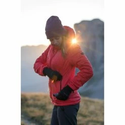 Quechua Hiking Clothing Forclaz Trek 100, Women's Light Backpacking Synthetic Down Jacket With Hoodie