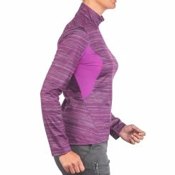 Quechua Women's Snow Hiking Long-Sleeve T-Shirt SH300 Hiking Clothing