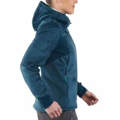 Quechua Women's Mountain Hiking Fleece Jacket Forclaz 500 Hiking Clothing