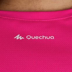Quechua Women's Hiking Short-Sleeve T-Shirt Techfresh 100 Hiking Clothing
