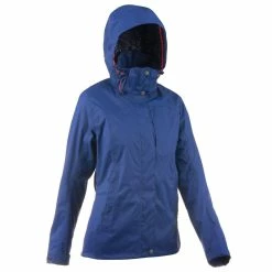 Quechua Women's Hiking Waterproof Rain Jacket Arpenaz 300 Hiking Clothing