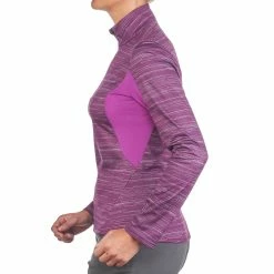 Quechua Women's Snow Hiking Long-Sleeve T-Shirt SH300 Hiking Clothing