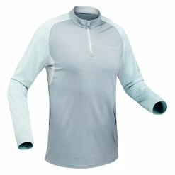 Quechua Hiking Clothing Men’s Snow Hiking Warm Long-Sleeved T-Shirt SH100