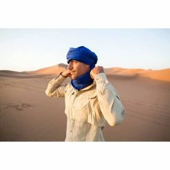 Forclaz Men's Backpacking Long-sleeved Shirt Desert 500 Hiking Clothing