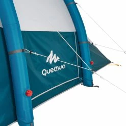 Quechua Air Seconds Fresh & Black, Inflatable Waterproof Family Camping Tent, 5 Person 2 Room Hiking Clothing