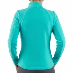Quechua Hiking Clothing Forclaz 50, Quarter Zip Mountain Hiking Fleece, Women's