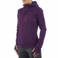 Quechua Women's Hiking Fleece Jacket Forclaz 400 Hiking Clothing