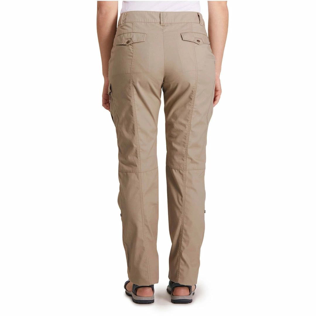 Forclaz Women's Travel Backpacking Pants Arpenaz 500 Hiking Clothing