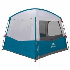 Quechua Arpenaz, Pole-Supported Waterproof Living Area Shelter Base, 6 Person Hiking Clothing