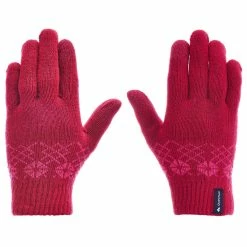 Quechua MH100, Knitted Hiking Gloves, Kids'
