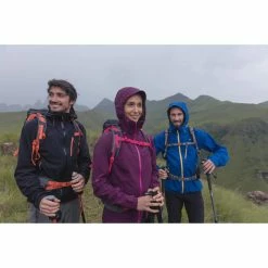 Quechua Hiking Clothing Mens Hiking Waterproof Rain Jacket Forclaz 400