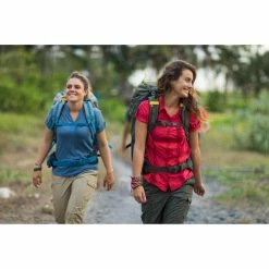 Hiking Clothing Quechua 500, Short Sleeved Hiking Shirt, Women’s