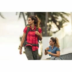 Hiking Clothing Quechua 500, Short Sleeved Hiking Shirt, Women’s