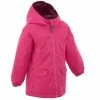 Quechua Girls' Hiking Jacket Hike 100 Warm Waterproof - Coral Hiking Clothing
