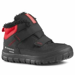 Quechua Kids' Snow Hiking Warm Rip-Tab Mid Shoes SH100 Hiking Clothing