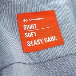 Forclaz Hiking Clothing Men's Travel Backpacking Long-Sleeved Shirt Arpenaz 100