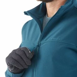 Forclaz Hiking Clothing Men's Backpacking Softshell Jacket Windwarm 100