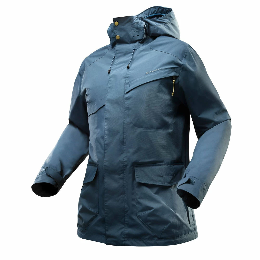 Quechua Men's Hiking Plain Parka Jacket Arpenaz 400