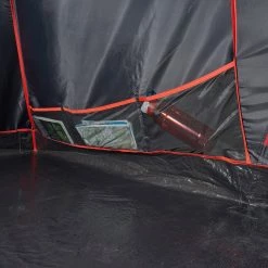 Quechua Air Seconds Fresh & Black, Inflatable Waterproof Family Camping Tent, 5 Person 2 Room Hiking Clothing