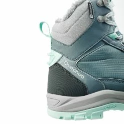 Quechua Hiking Clothing Waterproof Women's Hiking Boots Snow Hiking 500 Active Warm