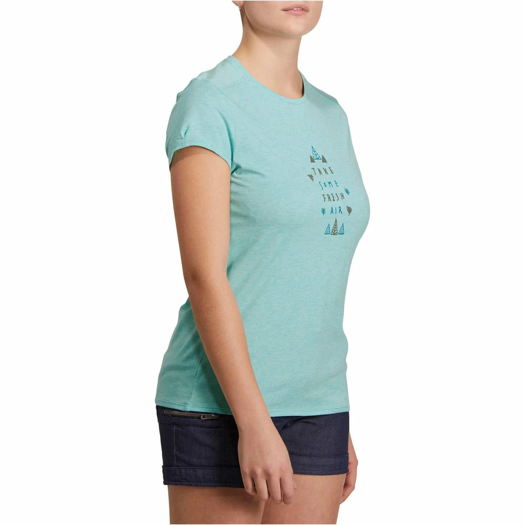 Quechua Women's Nature Hiking T-Shirt Techtil 100