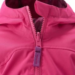 Quechua Girls' Hiking Jacket Hike 100 Warm Waterproof - Coral Hiking Clothing