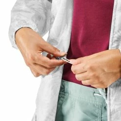 Quechua Raincut NH100, Waterproof Zip Hiking Rain Jacket, Women's Hiking Clothing