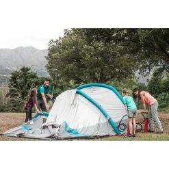 Quechua Air Seconds, Inflatable Waterproof Family Camping Tent, 4 Person Hiking Clothing