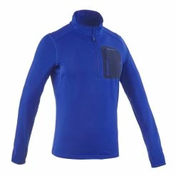 Quechua Hiking Clothing Men's Snow Hiking Long-Sleeve T-Shirt Forclaz 500