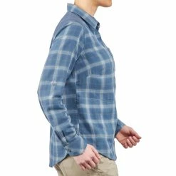 Forclaz Hiking Clothing Women's Travel Backpacking Warm Long-Sleeved Shirt Travel 100