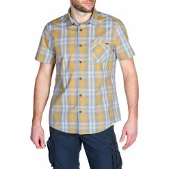 Quechua Hiking Clothing Men's Hiking Short-Sleeved Shirt Arpenaz 100