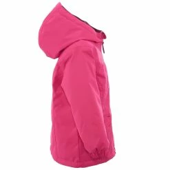 Quechua Girls' Hiking Jacket Hike 100 Warm Waterproof - Coral Hiking Clothing