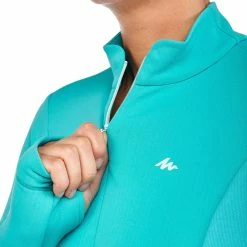 Quechua Women's Active Snow Hiking Warm Long-Sleeve T-Shirt 500 Hiking Clothing