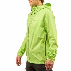Quechua Men's Hiking Waterproof Rain Jacket Helium Rain 500 Hiking Clothing
