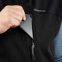 Quechua Trek 500, Softshell Hiking Windbreaker Vest, Men's Hiking Clothing