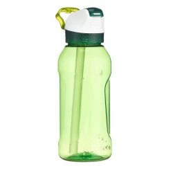 Quechua, Plastic Hiking Water Bottle With Instant Cap + Straw, 17oz Hiking Clothing