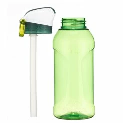 Quechua, Plastic Hiking Water Bottle With Instant Cap + Straw, 17oz Hiking Clothing
