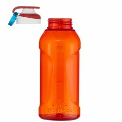 Quechua Tritan 500, Quick Opening Plastic Hiking Water Bottle, 17oz