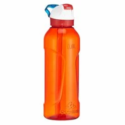 Hiking Clothing Quechua Tritan 900, Instant Stopper Plastic Hiking Water Bottle With Straw, 27oz