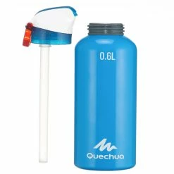 Quechua 900, Quick Opening Tube 0.6 L Aluminum Hiking Water Bottle Hiking Clothing