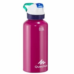 Quechua 900, Quick Opening Tube 0.6 L Aluminum Hiking Water Bottle Hiking Clothing