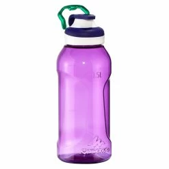 Quechua Tritan 500, Quick Opening Plastic Hiking Water Bottle, 17oz