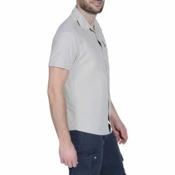 Forclaz Hiking Clothing Men’s Short Sleeved Hiking Shirt Arpenaz 500