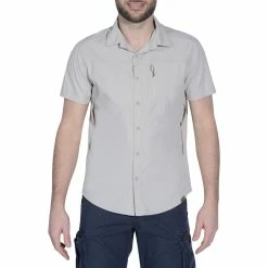 Forclaz Hiking Clothing Men’s Short Sleeved Hiking Shirt Arpenaz 500