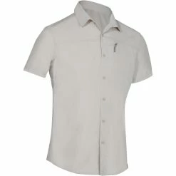 Forclaz Hiking Clothing Men’s Short Sleeved Hiking Shirt Arpenaz 500