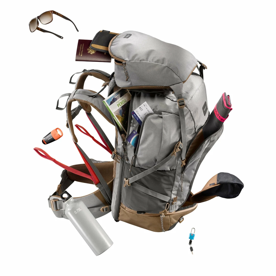 Hiking Clothing Forclaz Travel 500, 70 L Hiking Backpack, Women's