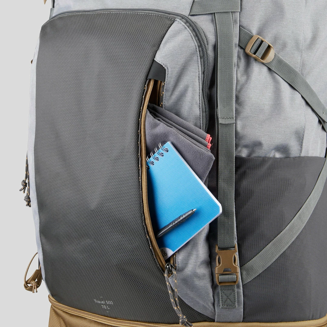 Hiking Clothing Forclaz Travel 500, 70 L Hiking Backpack, Women's